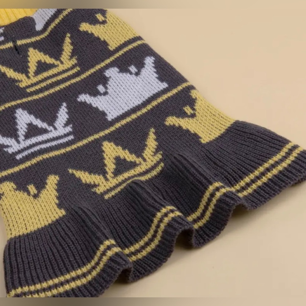 Cute dog sweater for winter time nice and warm yellow and brown X large - Picture 4 of 9